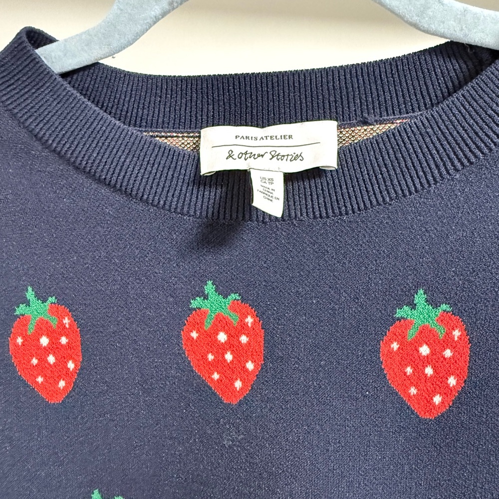 &Other Stories Strawberry Sweater - Picture 3 of 4